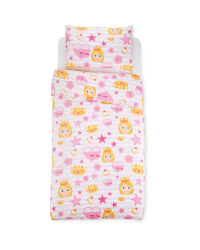Emoji Princess Single Duvet Set