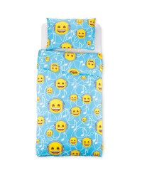 Emoji Music Smiley Single Duvet Set