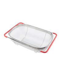 Extendable Sink Colander - Red