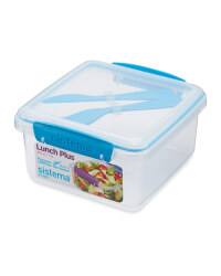Sistema® Lunchbox with Cutlery - Blue