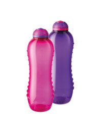 Sistema Hydration Bottles 2 Pack - Purple/Pink