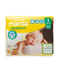 Mamia Size 1 Newborn Nappies 24 Pack