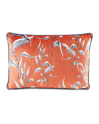 Sketchy Leaf Rectangular Cushion