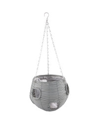 Slate Ball Hanging Basket 9''
