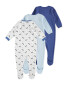 Navy Panda Sleepsuit 3 Pack
