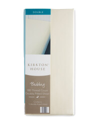 Kirkton House Double Fitted Sheet - Cream