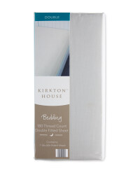 Kirkton House Double Fitted Sheet - Grey