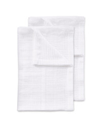 Small 2 Pack Cellular Blankets - White