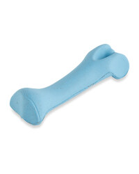 Small Blue Rubber Toy Bone