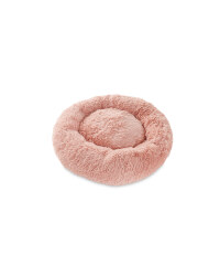 Small Dog/Cat Bed - Pink Long Pile