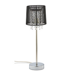 Small Crystal Droplet Lamp - Black