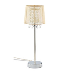 Small Crystal Droplet Lamp - Cream