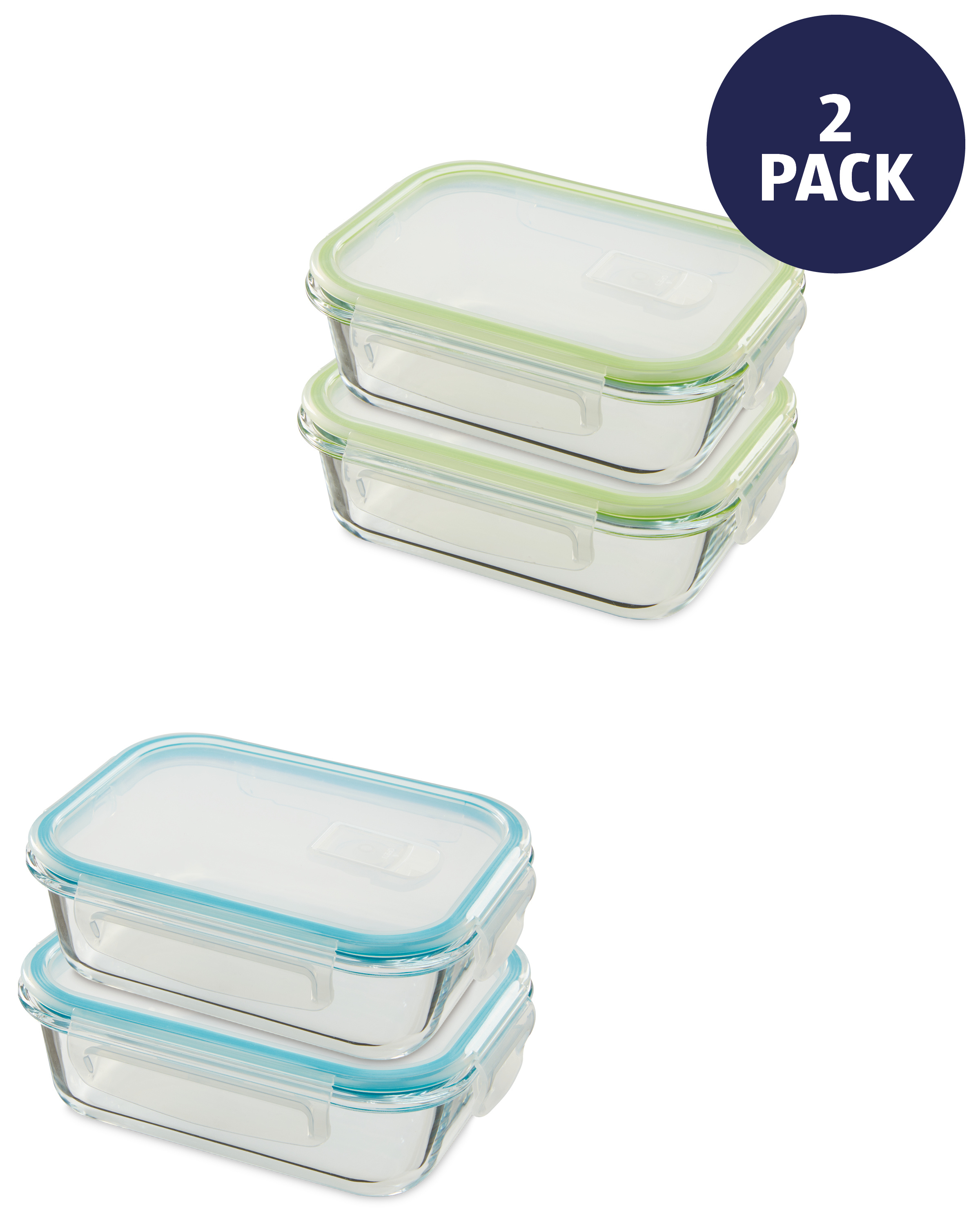 Bathroom Storage Jars 2 Pack - ALDI UK