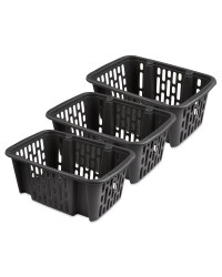 Small Dark Grey Basket 3 Pack