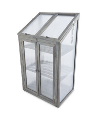 Small Grey Wooden Greenhouse