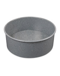 Small Marble Effect Round Bakeware - Grey