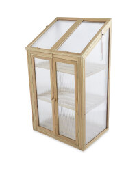 Small Natural Wooden Greenhouse