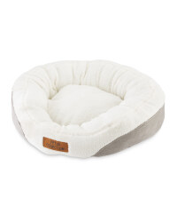 Small Oval Pet Bed - Grey