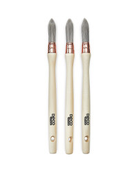 Small Round Sash Brushes 3 Pack