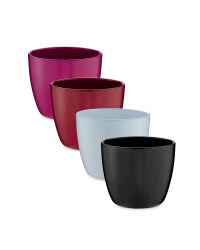 Small Shiny Ceramic Pots 15cm