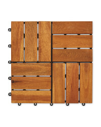 Parquet Wooden Decking Tiles 40 Pack