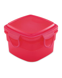 Pink Square Snack Container