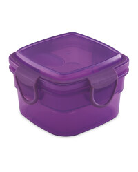 Purple Square Snack Container