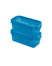 Blue Twin Snack Containers