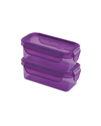 Purple Twin Snack Containers
