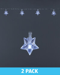 Snowflake Battery LED Lights 2 Pack