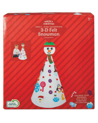 3D Snowman Christmas Felt Craft Kit