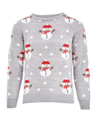 Children's Snowman Xmas Jumper