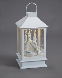 Snowy House Musical Snowing Lantern