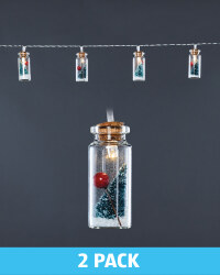 Snowy Tree Garland Lights 2 Pack