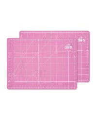 So Crafty A4 Cutting Mat 2-Pack - Pink