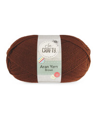 So Crafty Aran Yarn - Brown