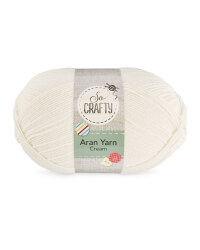 So Crafty Aran Yarn - Cream