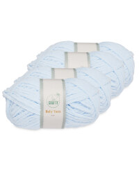 So Crafty Blue Baby Yarn 4 Pack