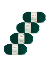 So Crafty Double Yarn 4-Pack - Dark Green