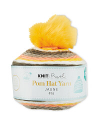 So Crafty Faux Pom Jaune Hat Yarn