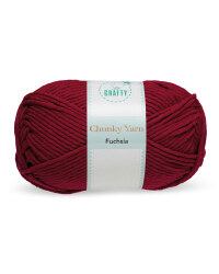 So Crafty Fuchsia Chunky Yarn