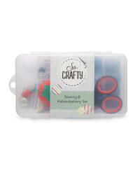 So Crafty Sewing & Haberdashery Set - Clear