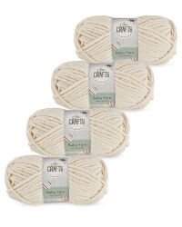 So Crafty Sparkle Baby Yarn 4-Pack