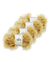 So Crafty Tinsel Gold Yarn 4-Pack