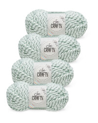 So Crafty Twisted Mint Yarn 4-Pack