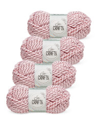 So Crafty Twisted Pink Yarn 4-Pack