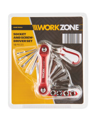 Workzone Socket Screwdriver Set - Red