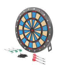Soft Tip Dartboard - Blue/White