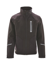 Softshell Jacket With Cordura - Black
