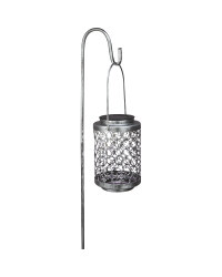 Silver Solar Metal Coach Lights